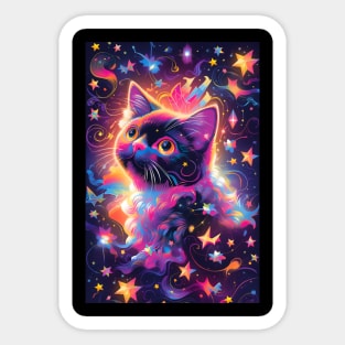 Rainbow Infinity Cat Sticker